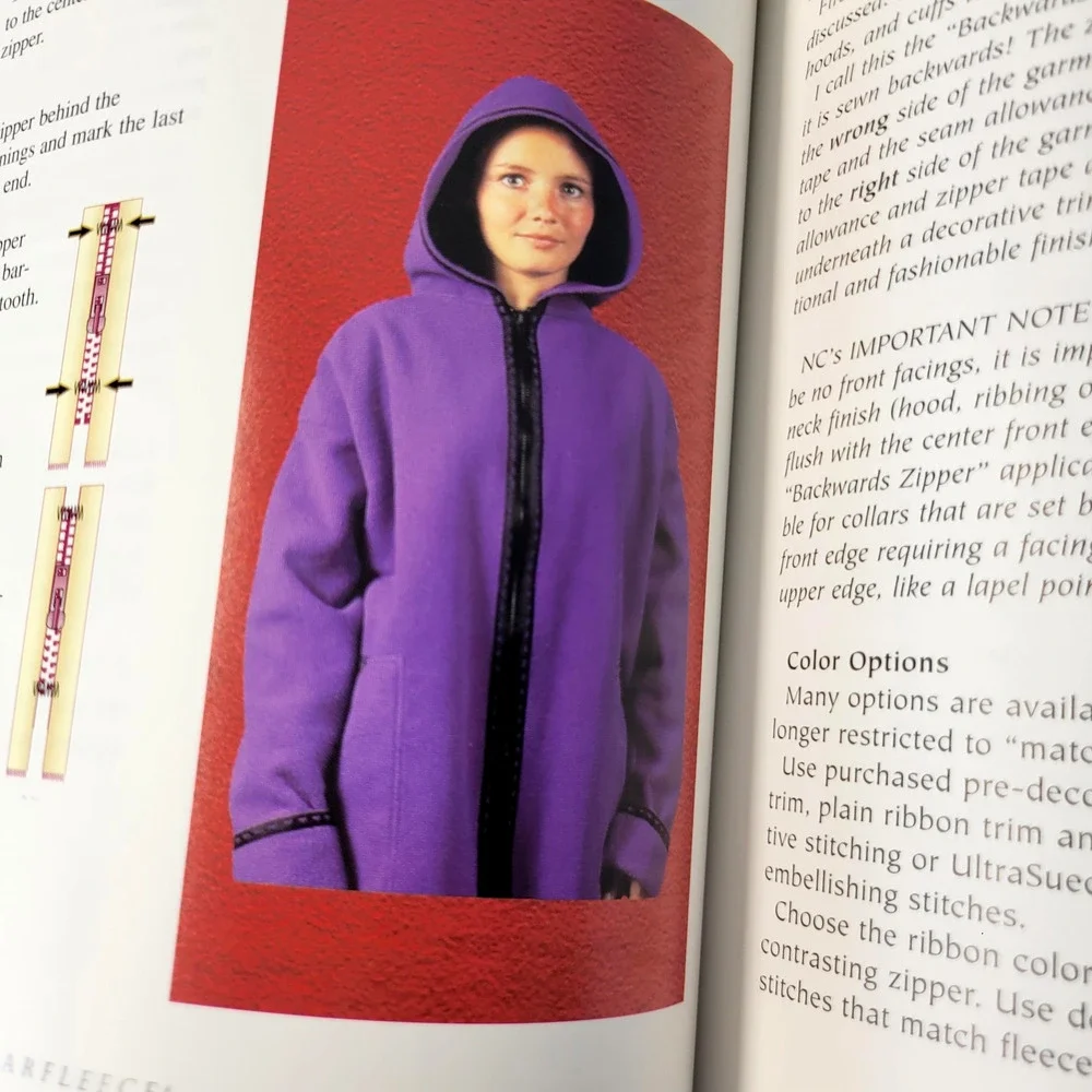 Adventures With Polarfleece Nancy Cornwell Krause Red Large Trade PB Sewing Book